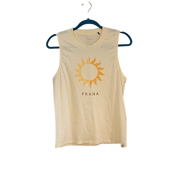 Prana Ivory everyday Sun Graphic Tank Top - Picture 1 of 8
